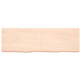 Półka, 160x50x6 cm, surowe lite drewno dębowe Lumarko!