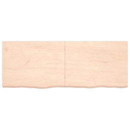 Półka, 160x60x4 cm, surowe lite drewno dębowe Lumarko!