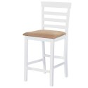 Zestaw białych, drewnianych mebli barowych: stół i 4 krzesła Lumarko!