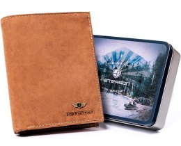 Skórzany portfel męski z systemem RFID Protect — Peterson Lumarko!