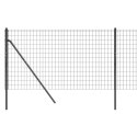 VidaXL Ogrodzenie z siatki drucianej, antracytowe, 0,8x10 m