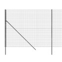VidaXL Ogrodzenie z siatki drucianej, antracytowe, 1,8x10 m
