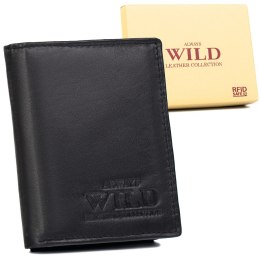 Skórzany portfel męski z kieszonką na suwak — Always Wild Lumarko!