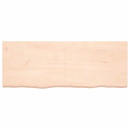 VidaXL Półka, 160x60x6 cm, surowe lite drewno dębowe