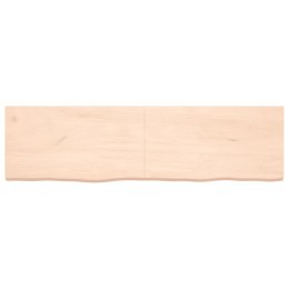 Półka, 180x50x6 cm, surowe lite drewno dębowe Lumarko!