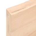 VidaXL Półka, 180x50x6 cm, surowe lite drewno dębowe