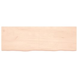 VidaXL Półka, 180x60x4 cm, surowe lite drewno dębowe