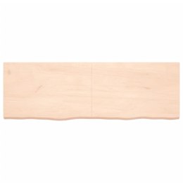 VidaXL Półka, 180x60x6 cm, surowe lite drewno dębowe