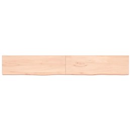 Półka, 200x30x4 cm, surowe lite drewno dębowe Lumarko!