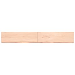 Półka, 200x30x6 cm, surowe lite drewno dębowe Lumarko!