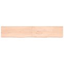 VidaXL Półka, 220x40x4 cm, surowe lite drewno dębowe