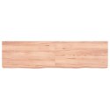 VidaXL Półka jasnobrązowa, 120x30x6 cm, lite drewno dębowe