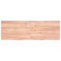 VidaXL Półka jasnobrązowa, 120x40x4 cm, lite drewno dębowe