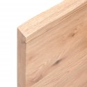 Półka jasnobrązowa, 120x40x4 cm, lite drewno dębowe Lumarko!
