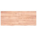 Półka jasnobrązowa, 120x50x4 cm, lite drewno dębowe Lumarko!
