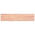 Półka jasnobrązowa, 140x30x6 cm, lite drewno dębowe Lumarko!
