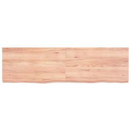 VidaXL Półka jasnobrązowa, 140x40x6 cm, lite drewno dębowe