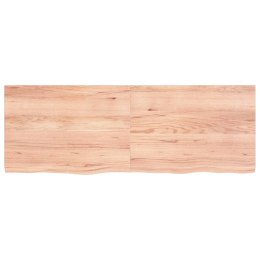 VidaXL Półka jasnobrązowa, 140x50x4 cm, lite drewno dębowe