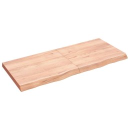 VidaXL Półka jasnobrązowa, 140x60x6 cm, lite drewno dębowe
