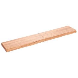 VidaXL Półka, jasnobrązowa, 160x30x6 cm, lite drewno dębowe