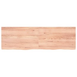 VidaXL Półka, jasnobrązowa, 160x50x4 cm, lite drewno dębowe