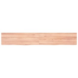 VidaXL Półka, jasnobrązowa, 180x30x6 cm, lite drewno dębowe