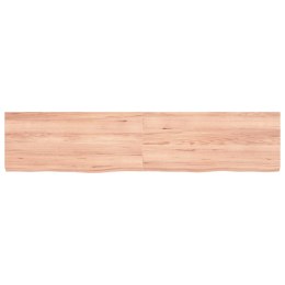 VidaXL Półka, jasnobrązowa, 180x40x6 cm, lite drewno dębowe