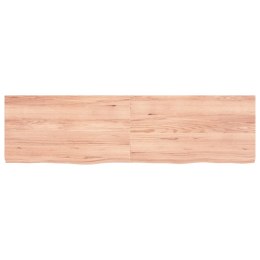VidaXL Półka, jasnobrązowa, 180x50x6 cm, lite drewno dębowe
