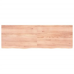 VidaXL Półka, jasnobrązowa, 180x60x4 cm, lite drewno dębowe