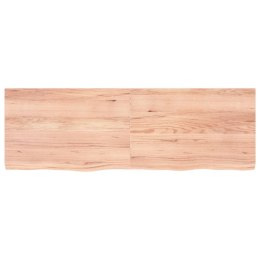 VidaXL Półka, jasnobrązowa, 180x60x6 cm, lite drewno dębowe