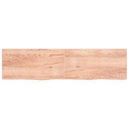 VidaXL Półka, jasnobrązowa, 200x50x4 cm, lite drewno dębowe
