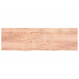 VidaXL Półka, jasnobrązowa, 200x60x4 cm, lite drewno dębowe