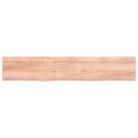 Półka, jasnobrązowa, 220x40x6 cm, lite drewno dębowe Lumarko!