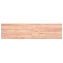 VidaXL Półka jasnobrązowa, 120x30x4 cm, lite drewno dębowe