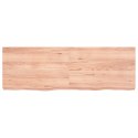 Półka jasnobrązowa, 120x40x6 cm, lite drewno dębowe Lumarko!