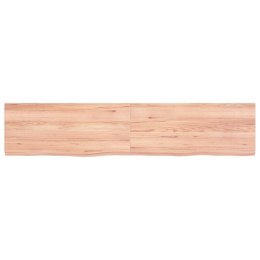 VidaXL Półka jasnobrązowa, 140x30x4 cm, lite drewno dębowe