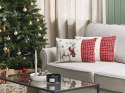 2 poduszki dekoracyjne z reniferem 30 x 50 cm czerwono-białe SVEN Lumarko!