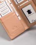 Klasyczny, skórzany portfel damski z ochroną kart RFID Protect Lumarko!