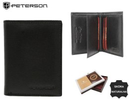 Mały, skórzany portfel damski bez zapięcia — Peterson Lumarko!