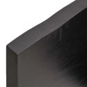 VidaXL Półka, ciemnoszara, 180x50x4 cm, wykończone lite drewno dębowe