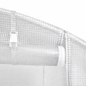 VidaXL Szklarnia ze stalową ramą, biała, 28 m², 14x2x2 m