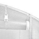 VidaXL Szklarnia ze stalową ramą, biała, 36 m², 18x2x2 m