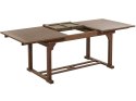Rozkładany stół ogrodowy drewno akacjowe 160/220 x 90 cm ciemny AMANTEA Lumarko!