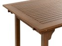 Rozkładany stół ogrodowy drewno akacjowe 160/220 x 90 cm ciemny AMANTEA Lumarko!
