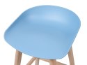 Zestaw 2 krzeseł barowych niebieski MICCO Lumarko!
