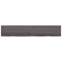 VidaXL Półka, ciemnoszara, 220x40x6 cm, wykończone drewno dębowe
