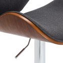 Krzesło barowe, szare, tapicerowane tkaniną Lumarko!