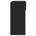 Stolik konsolowy, czarny, 90x36x75 cm, materiał drewnopochodny Lumarko!