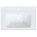 Umywalka, biała, 71x48x19,5 cm, prostokątna, ceramiczna Lumarko!