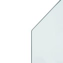 VidaXL Panel kominkowy, szklany, sześciokątny, 80x60 cm